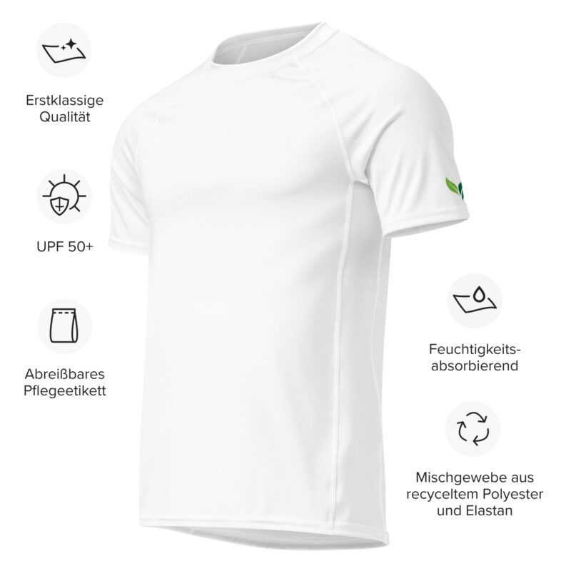 All-over Print Men’s Rash Guard White - Image 4