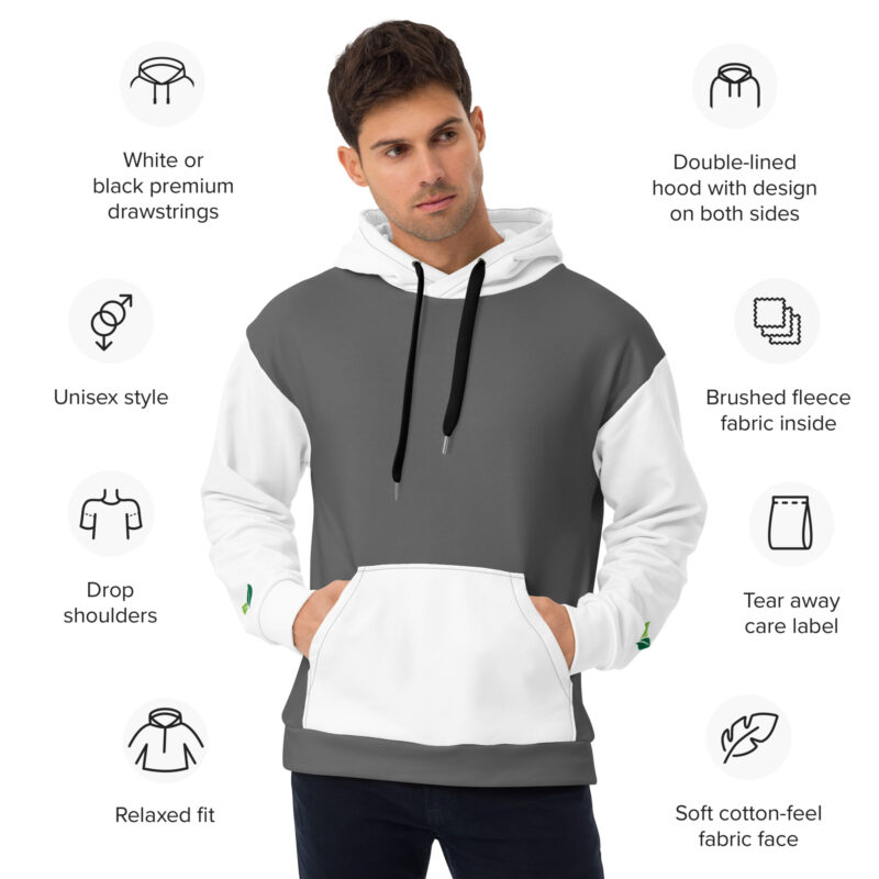 Unisex Hoodie GeeByEss Light Grey - Image 2