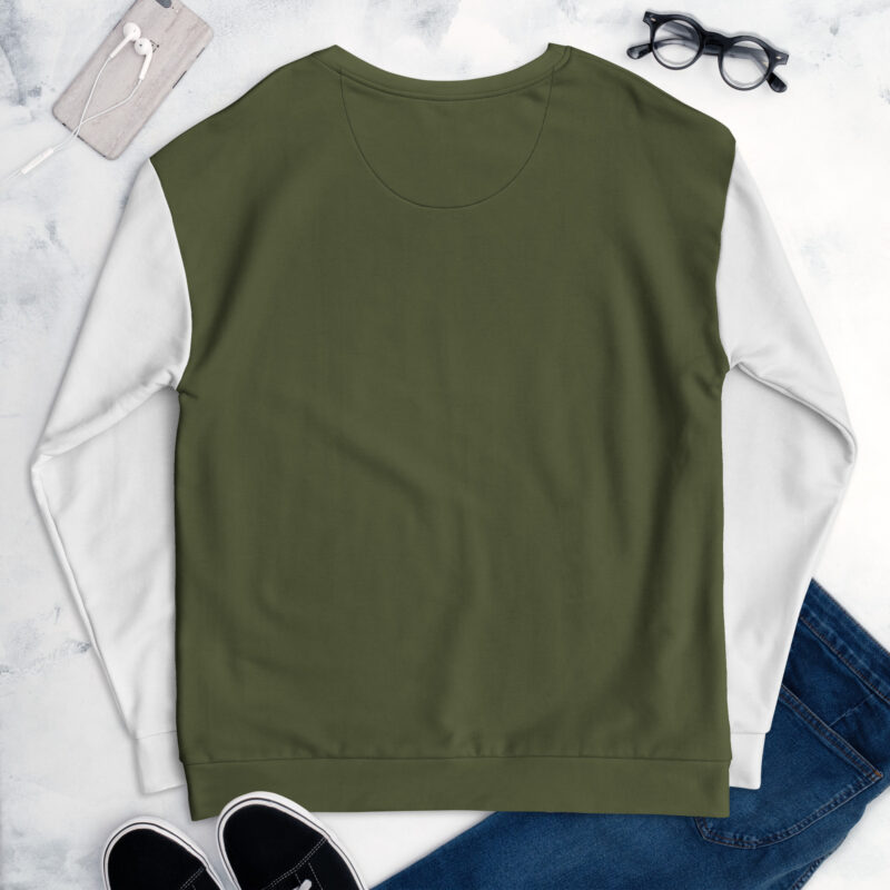 Unisex Sweatshirt GeeByEss Olive Green - Image 5