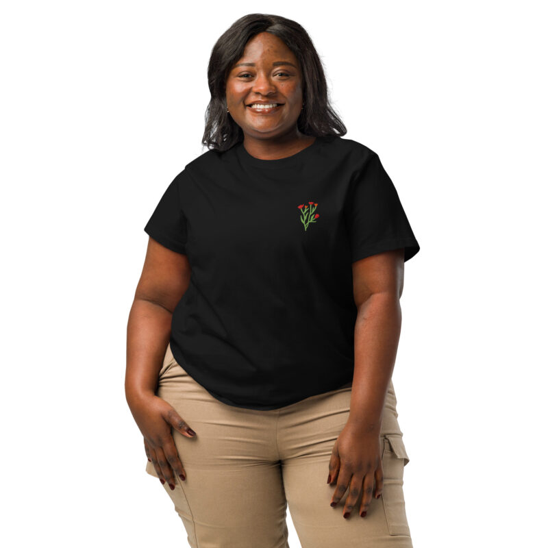 Women’s | Organic | Ribbed | Neck | T-shirt | 7611 - Image 2