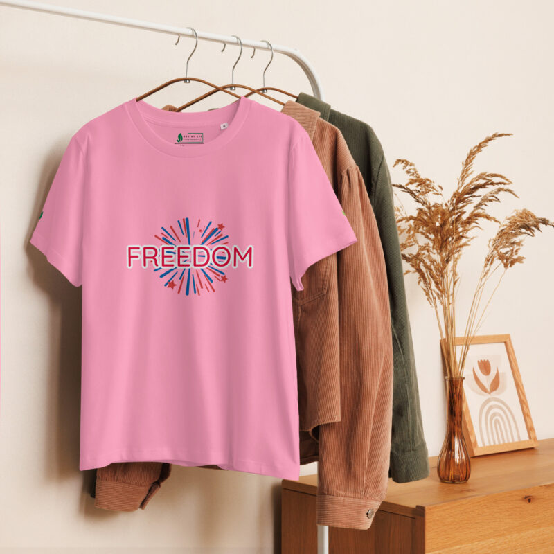 Women’s | Organic | Ribbed neck | T-shirt | 7060 - Image 13