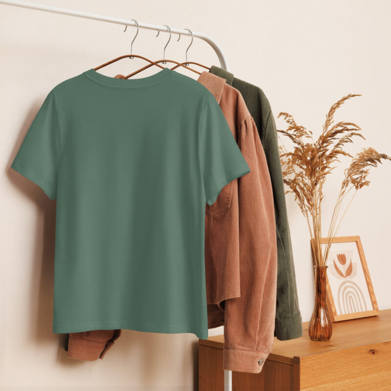 Women’s | Organic | Ribbed | Neck | T-shirt | 7611