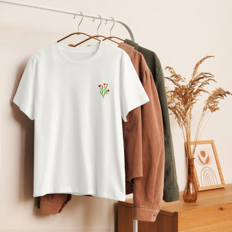 Women’s | Organic | Ribbed | Neck | T-shirt | 7611 - Image 24
