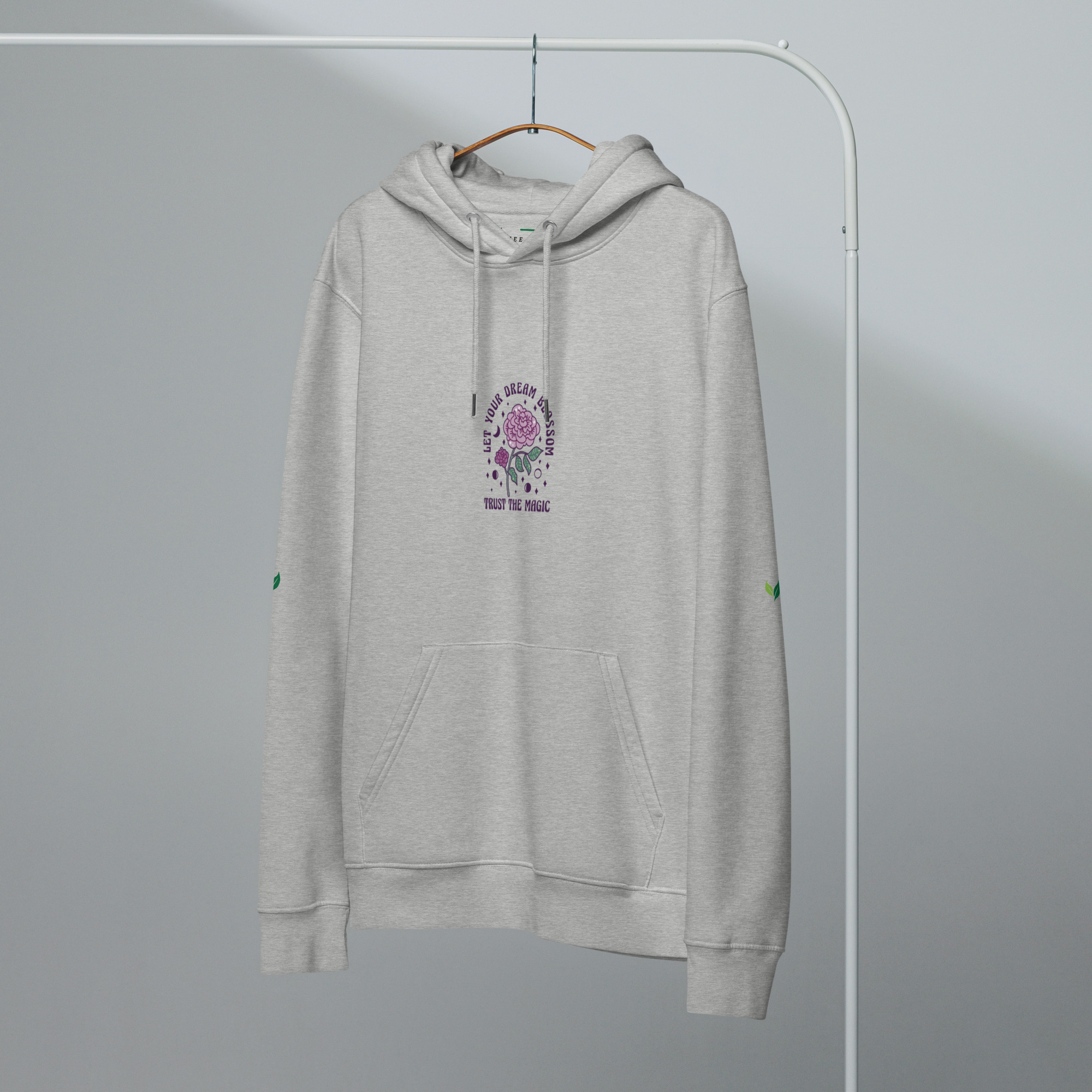 Essential Organic Cotton Hoodie – Sustainable Unisex Eco-friendly | 8463 - Image 3