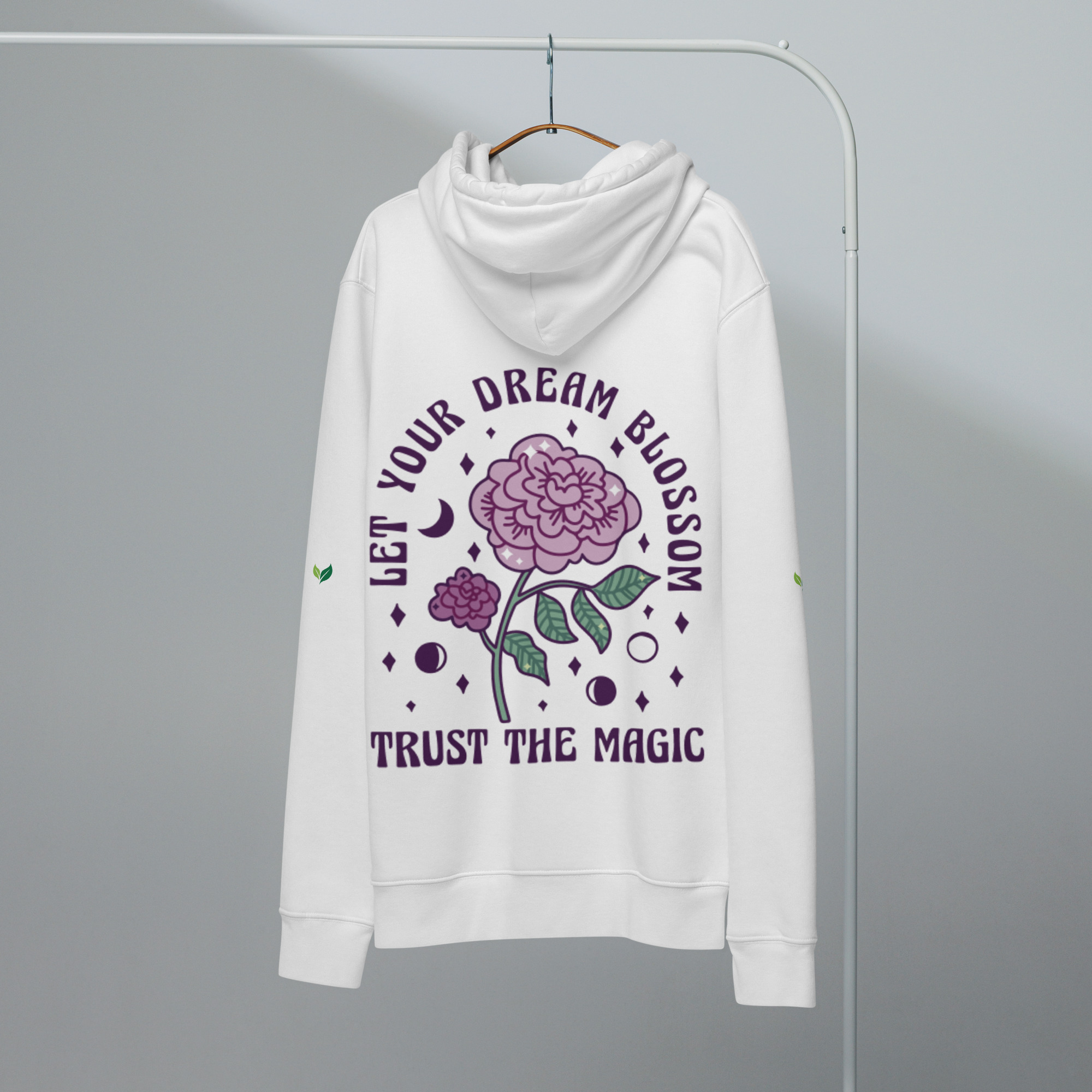 Essential Organic Cotton Hoodie – Sustainable Unisex Eco-friendly | 8463 - Image 6