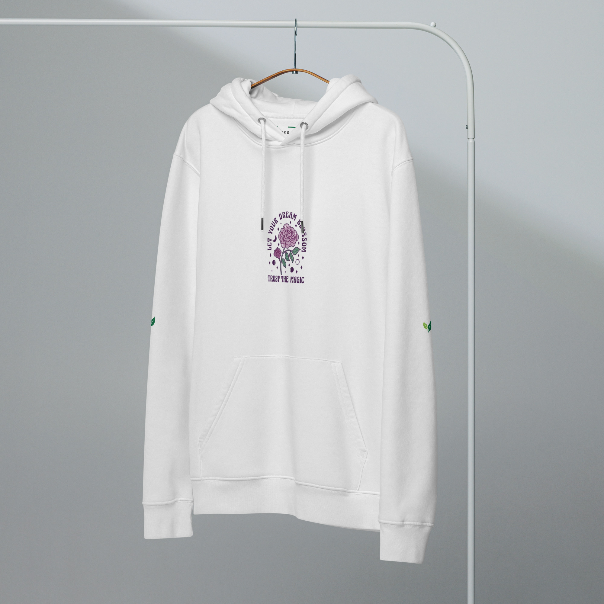 Essential Organic Cotton Hoodie – Sustainable Unisex Eco-friendly | 8463 - Image 5